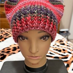 Multicolor Crochet Beanie